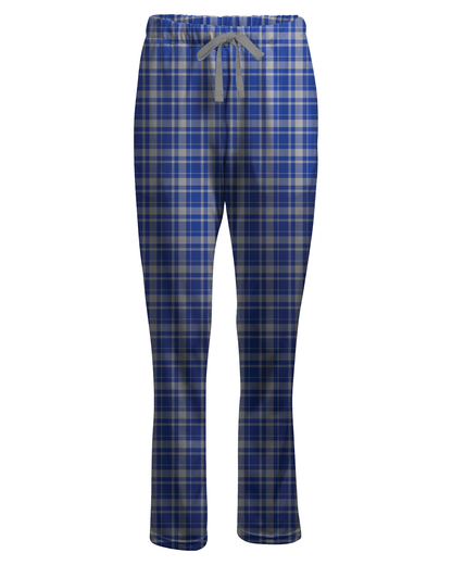 Boxercraft BW6620 Women's Haley Flannel Pants - Electric Royal Jordan Plaid - Ghost Front | Electric Royal Jordan Plaid