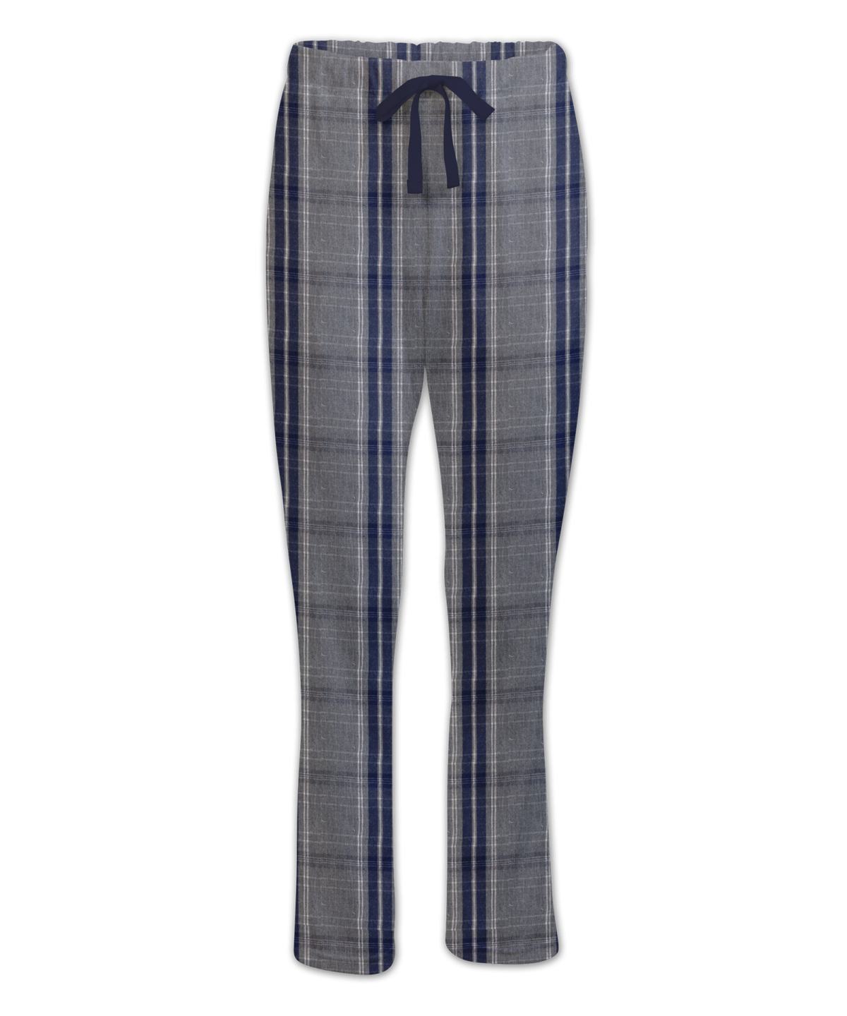 Boxercraft BW6620 Women's Haley Flannel Pants - Oxford/Navy Kingston - Ghost Front | Oxford/Navy Kingston