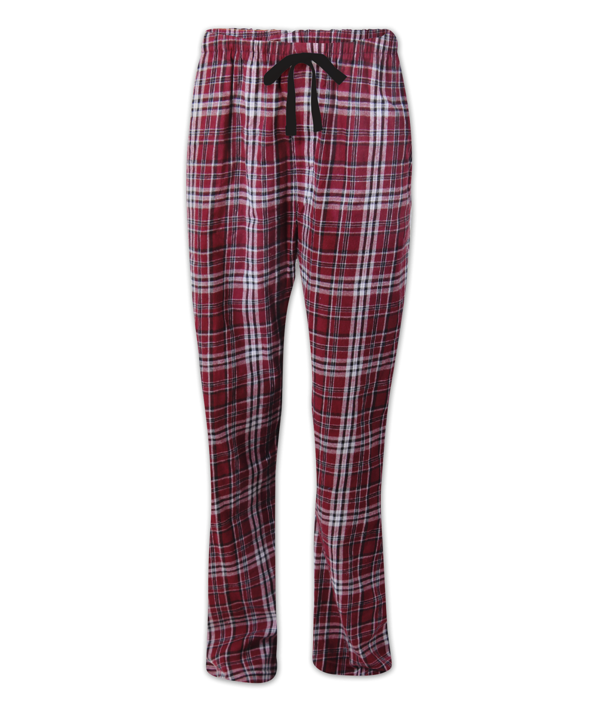 Boxercraft BW6620 Women's Haley Flannel Pants - Maroon Plaid - Ghost Front | Maroon Plaid