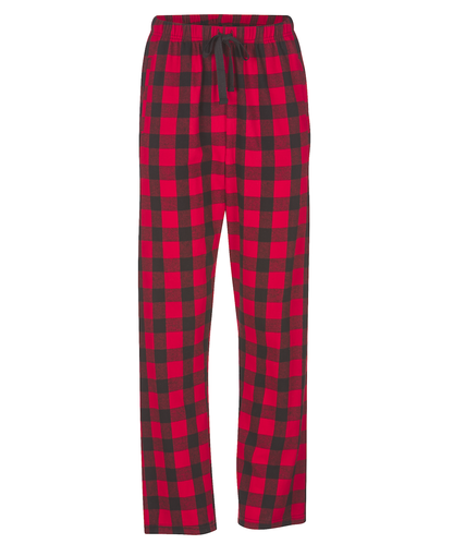 Boxercraft BW6620 Women's Haley Flannel Pants - Red/Black Buffalo Plaid - Ghost Front | Red/Black Buffalo Plaid