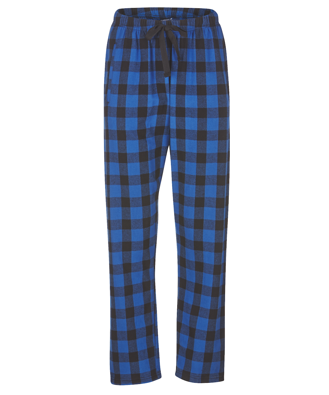 Boxercraft BW6620 Women's Haley Flannel Pants - Royal/Black Buffalo Plaid - Ghost Front | Royal/Black Buffalo Plaid