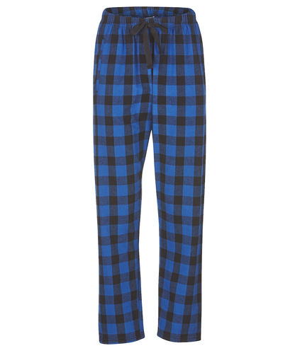 Boxercraft BW6620 Women's Haley Flannel Pants - Royal/Black Buffalo Plaid - Ghost Front | Royal/Black Buffalo Plaid