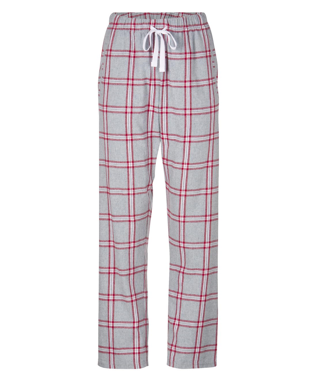 Boxercraft BW6620 Women's Haley Flannel Pants - Oxford/Red Tomb Plaid - Ghost Front | Oxford/Red Tomb Plaid