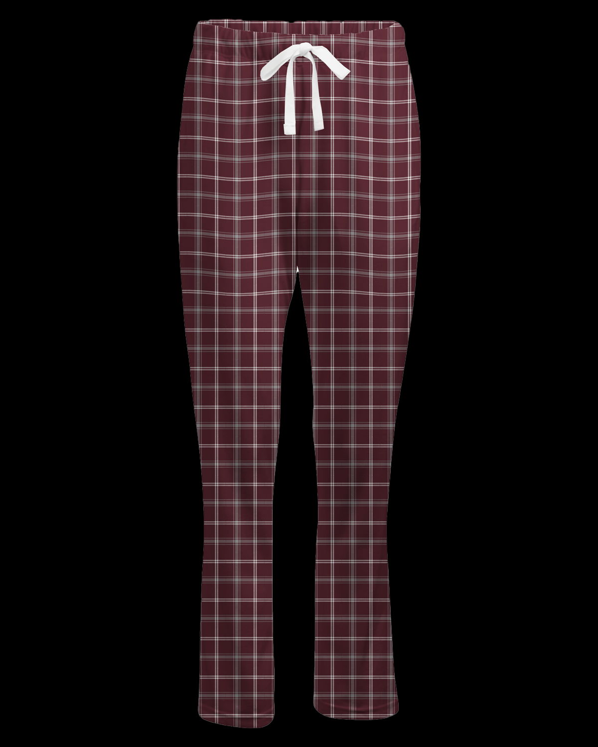 Boxercraft BW6620 Women's Haley Flannel Pants - Varsity Maroon/Oxford - Ghost Front | Varsity Maroon/Oxford