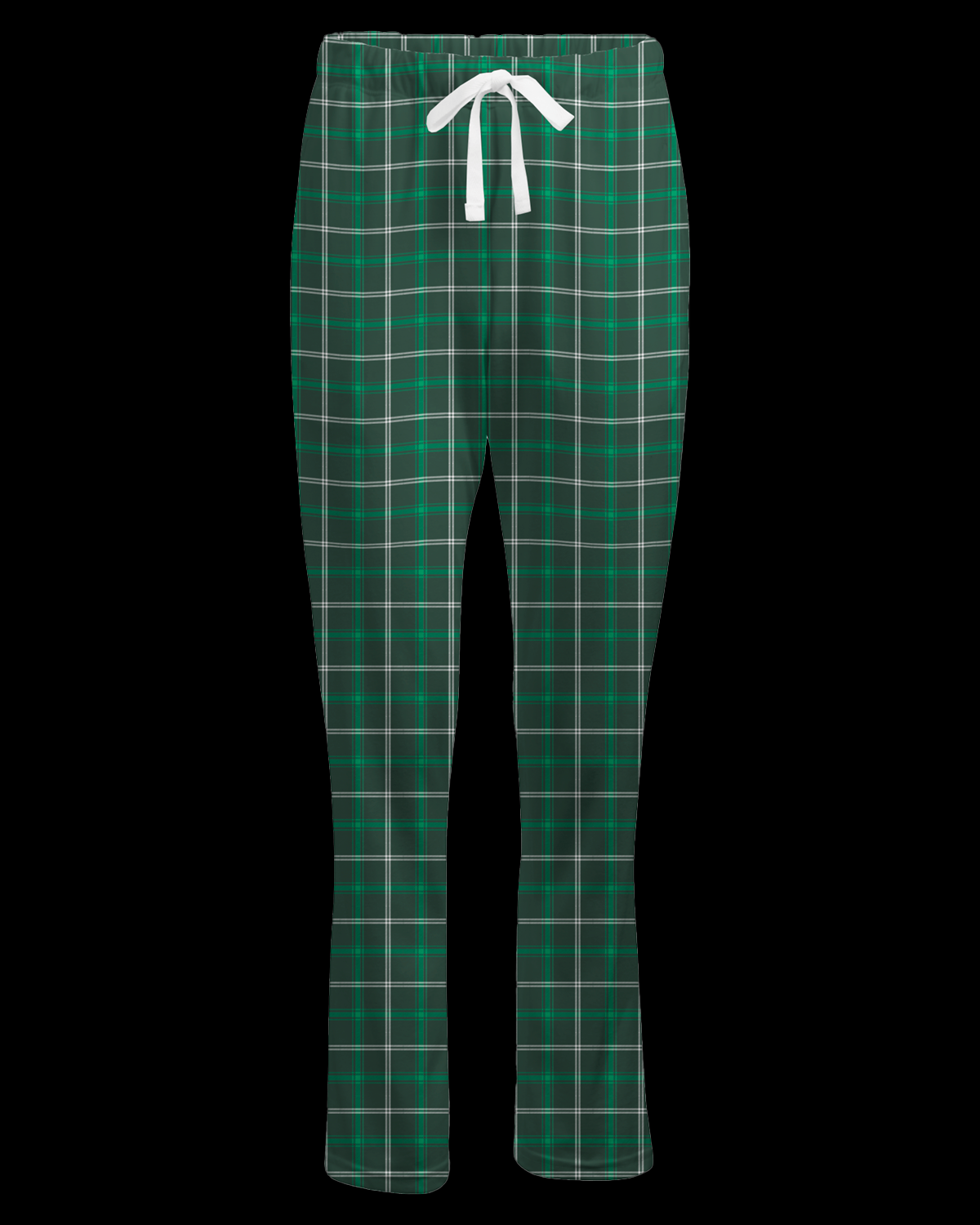 Boxercraft BW6620 Women's Haley Flannel Pants - Varsity Green/White - Ghost Front | Varsity Green/White