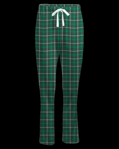 Boxercraft BW6620 Women's Haley Flannel Pants - Varsity Green/White - Ghost Front | Varsity Green/White