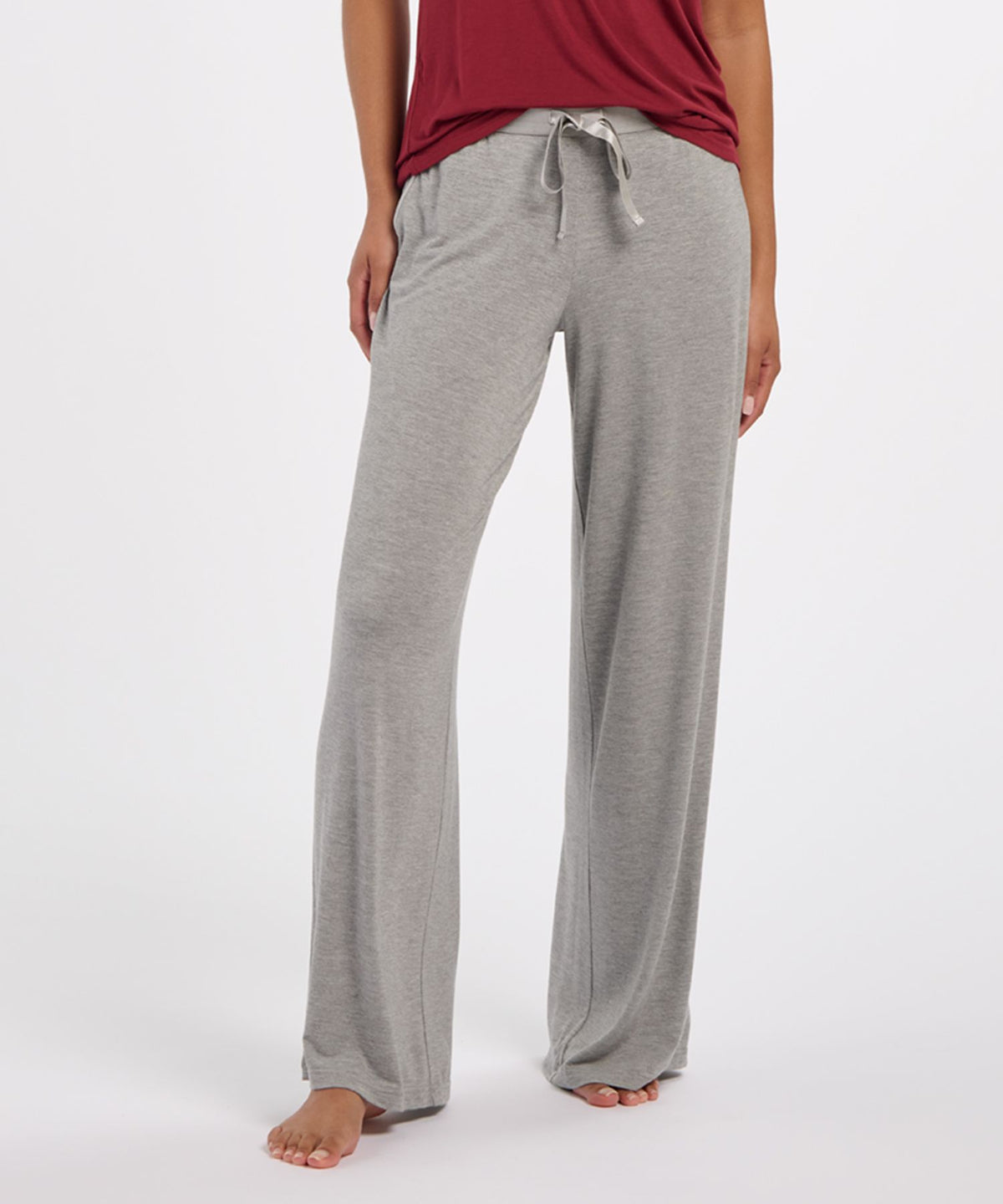 Women's Bamboo Pant – Soft Bamboo Lounge Pants in Oxford Heather