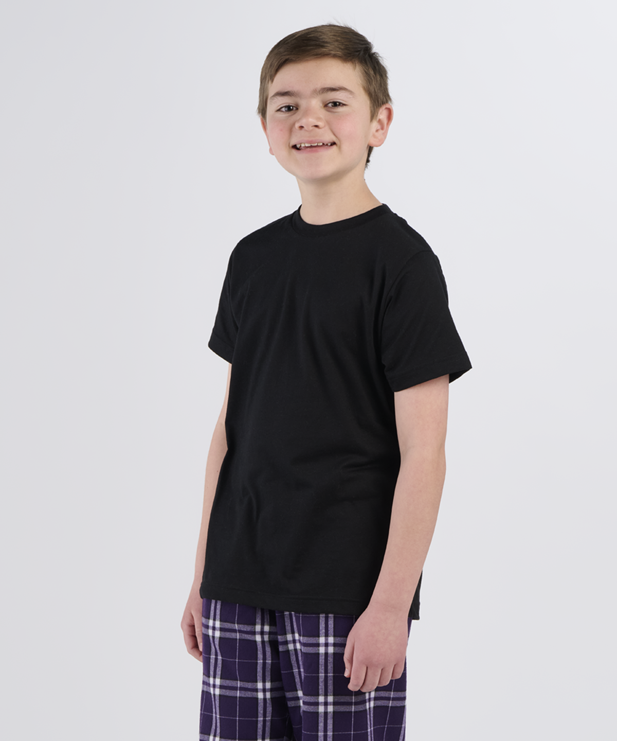 BY2103 Youth Essential Tee - Black - Front | Black