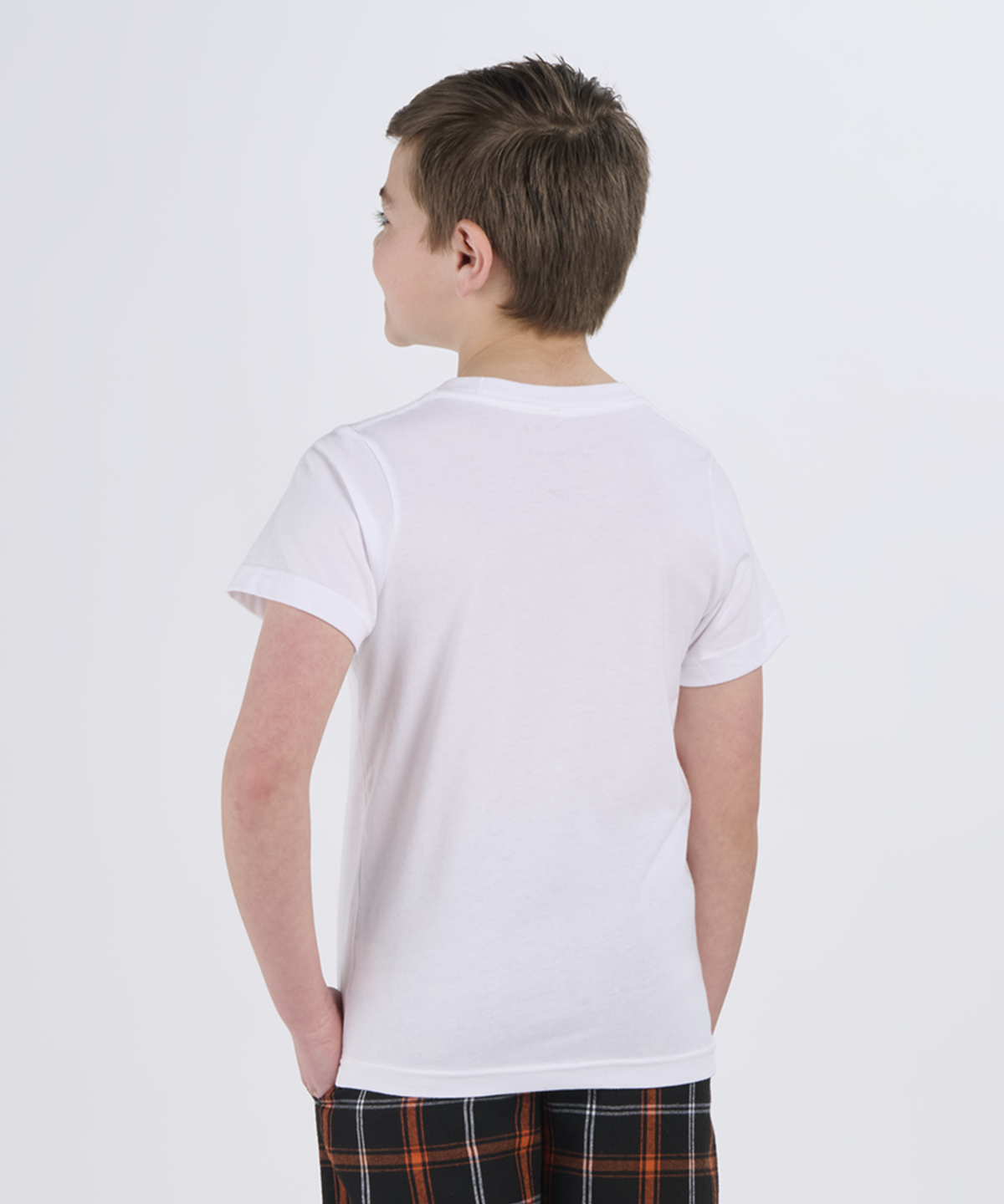 BY2103 Youth Essential Tee - White - Back | White