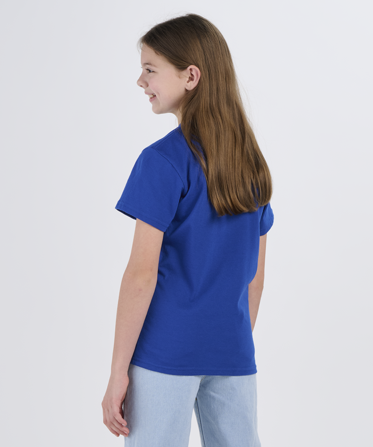 BY2103 Youth Essential Tee - Electric Royal - Back | Electric Royal
