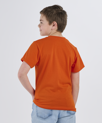 BY2103 Youth Essential Tee - Orange - Back | Orange