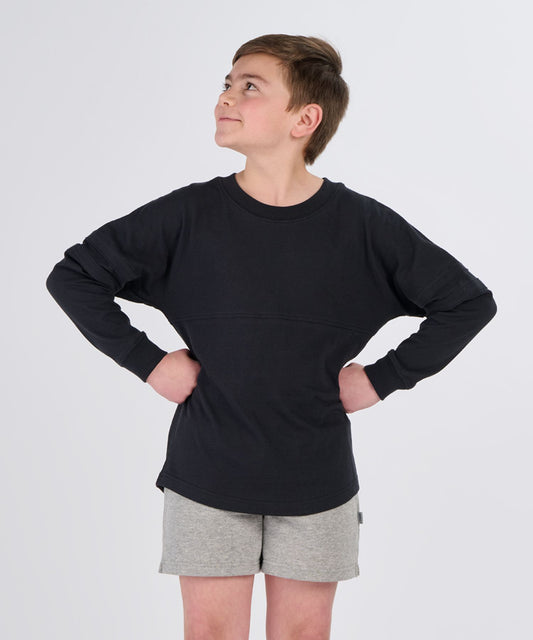 Boxercraft BY3514 Youth Pom Pom Jersey - Black - Front | Black