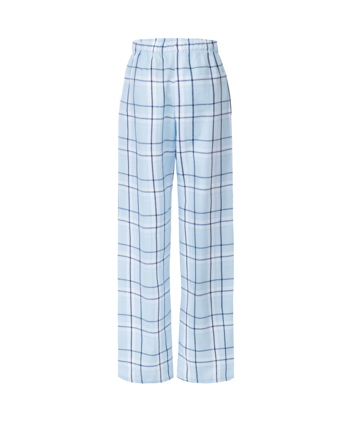 Boxercraft BY6624 Youth Flannel Pajama Pants, Sky Blue Carnegie Plaid, view 3 | Sky Carnegie Plaid