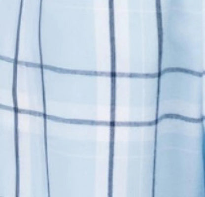 Boxercraft BY6624 Youth Flannel Pajama Pants, Sky Blue Carnegie Plaid, view 4 | Sky Carnegie Plaid