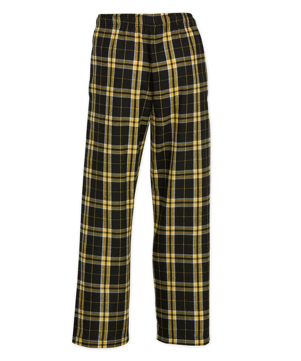 Boxercraft BY6624 Youth Flannel Pants - Black/Gold Plaid - Product Photo 4 | Black/Gold Plaid