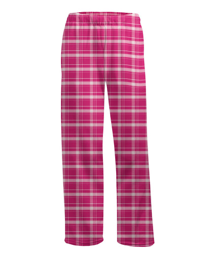 Boxercraft BY6624 Youth Flannel Pants - Pink Carnegie Plaid - Product Photo 4 | Pink Carnegie Plaid