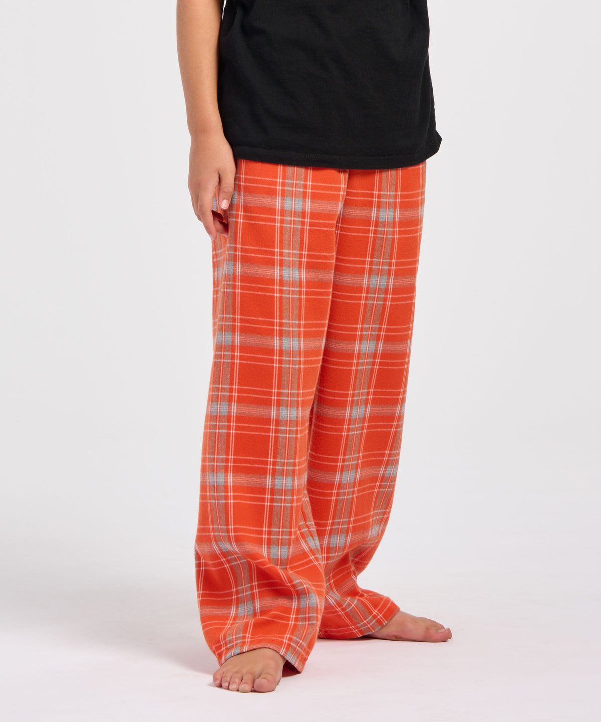 Boxercraft BY6624 Youth Flannel Pants - Burnt Orange Kingston - Product Photo 1 | Burnt Orange Kingston