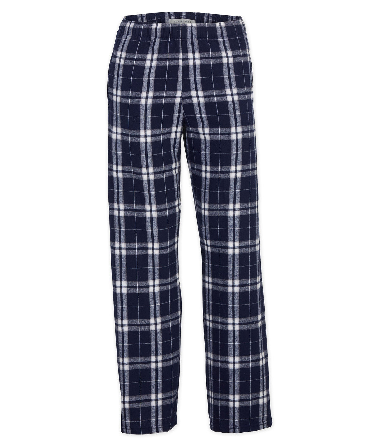 Boxercraft BY6624 Youth Flannel Pants - Navy/Silver Plaid - Product Photo 3 | Navy/Silver Plaid