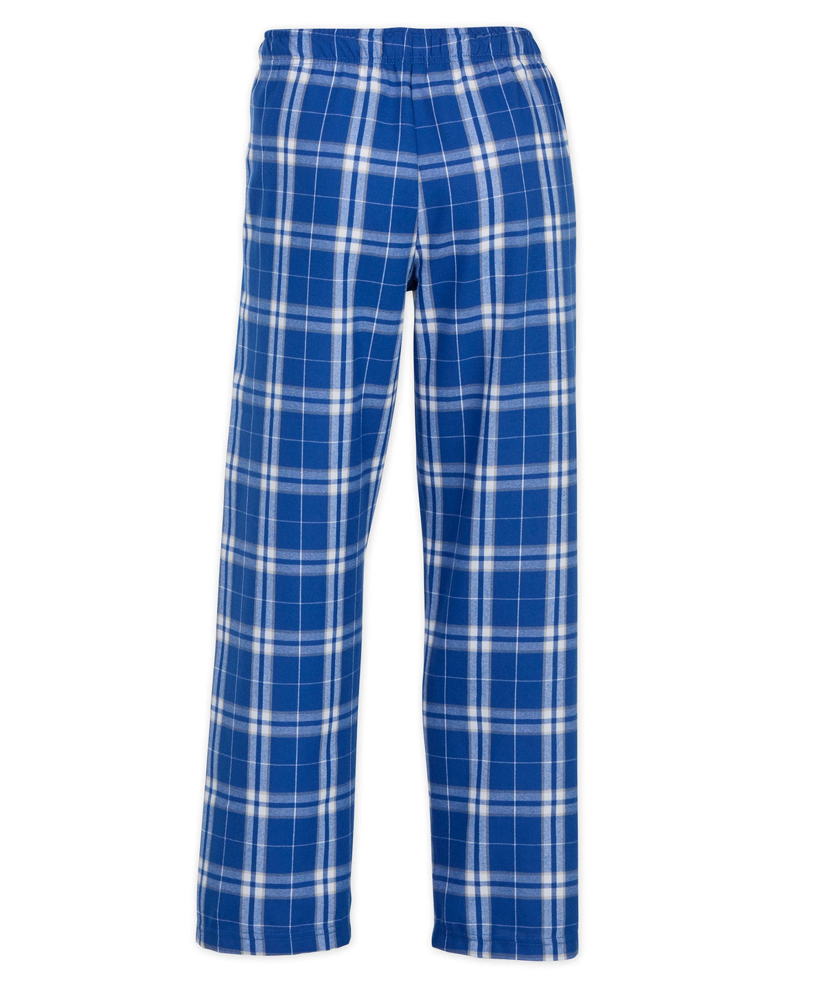 Boxercraft BY6624 Youth Flannel Pants - Royal/Silver Plaid - Product Photo 4 | Royal/Silver Plaid