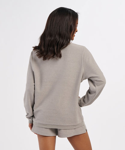 Women's Rally Corduroy Crew – Corduroy Knit Crewneck Sweatshirt in Oxford
