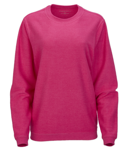 Women's Rally Corduroy Crew – Corduroy Knit Crewneck Sweatshirt in Cosmic Pink