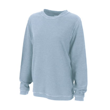 Women's Rally Corduroy Crew – Corduroy Knit Crewneck Sweatshirt in Carolina Blue