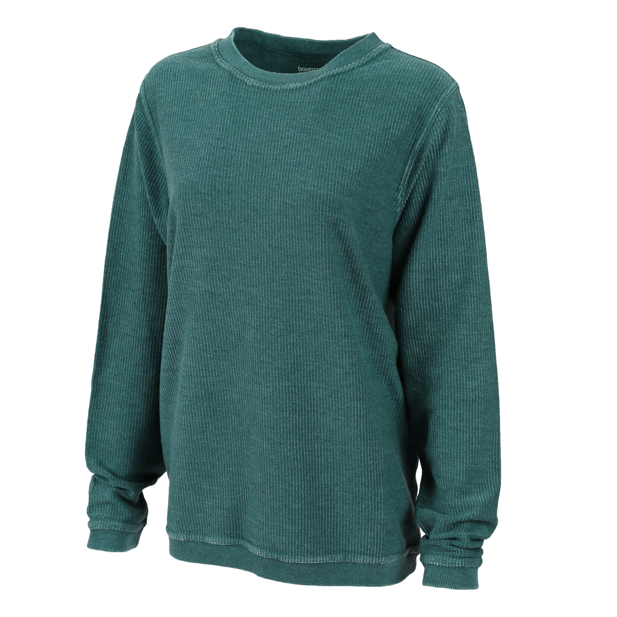 Women's Rally Corduroy Crew – Corduroy Knit Crewneck Sweatshirt in Hunter