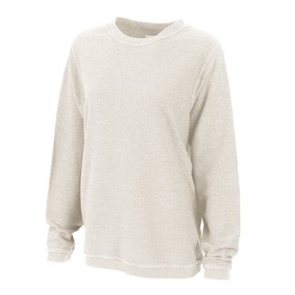 Women's Rally Corduroy Crew – Corduroy Knit Crewneck Sweatshirt in Natural