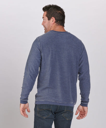 Women's Rally Corduroy Crew – Corduroy Knit Crewneck Sweatshirt in Classic Navy