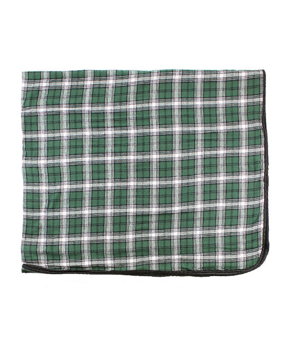 Boxercraft FB250 Plaid Flannel & Fleece Throw Blanket - Green/White Plaid | Green/White Plaid