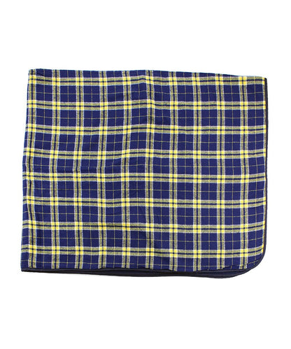 Boxercraft FB250 Plaid Flannel & Fleece Throw Blanket - Navy/Gold Plaid | Navy/Gold Plaid