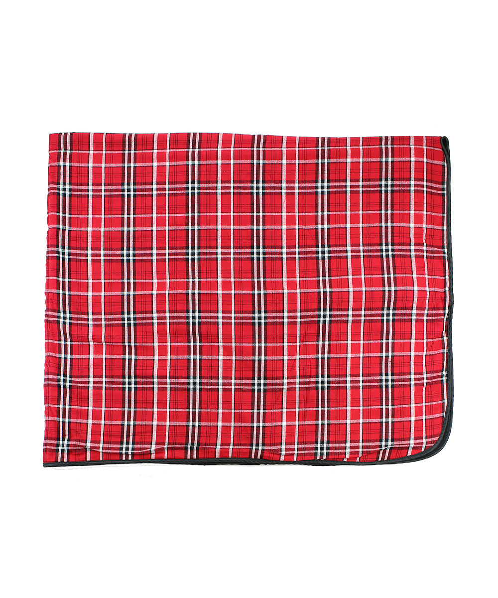 Boxercraft FB250 Plaid Flannel & Fleece Throw Blanket - Red/White Plaid | Red/White Plaid