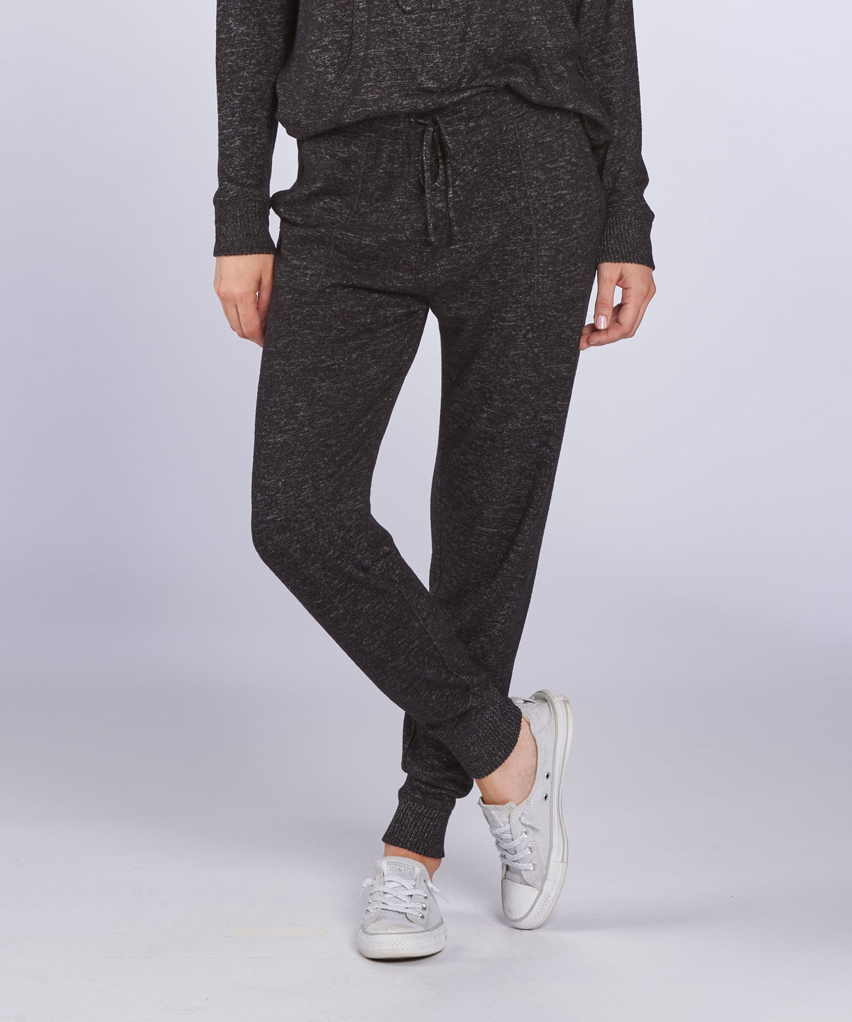 Women's Cuddle Jogger – Ultra-Soft Lounge Jogger Pants in Black Heather