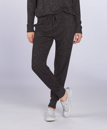 Women's Cuddle Jogger – Ultra-Soft Lounge Jogger Pants in Black Heather