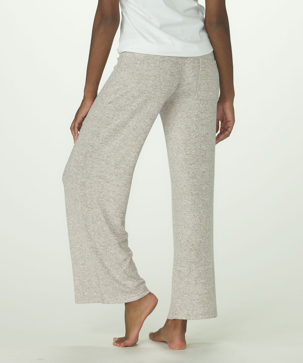 Women's Cuddle Wide Leg Pant – Ultra-Soft Wide Leg Lounge Pants in Espresso Heathe