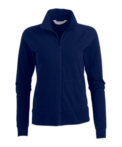 Women's Practice Jacket – Stretch Athletic Full Zip Practice Jacket in Navy
