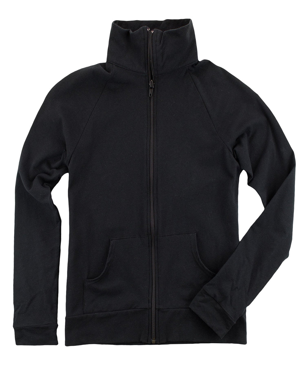 Women's Practice Jacket – Stretch Athletic Full Zip Practice Jacket in Black