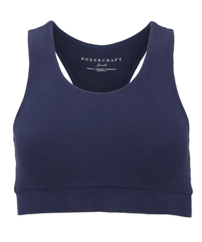 Girls' Support Your Team Bra – Athletic Sports Bra in Navy