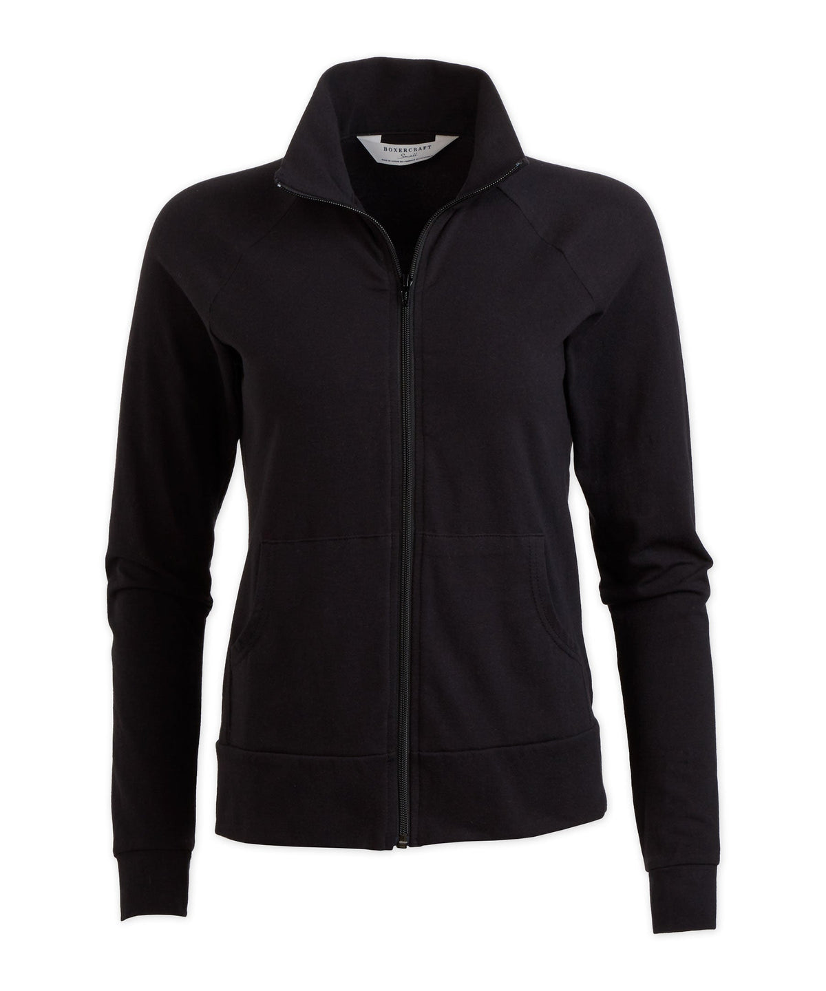 Girls' Practice Jacket – Stretch Athletic Full Zip Jacket in Black