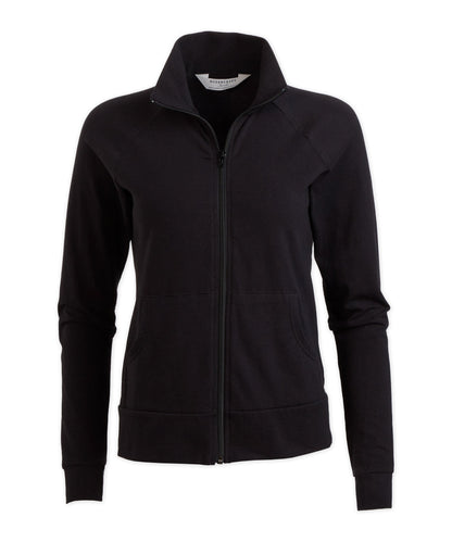 Girls' Practice Jacket – Stretch Athletic Full Zip Jacket in Black