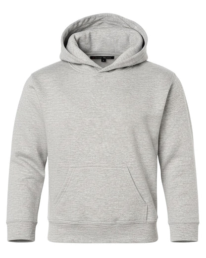 Unisex Core Fleece Hoodie in Oxford Heather – front