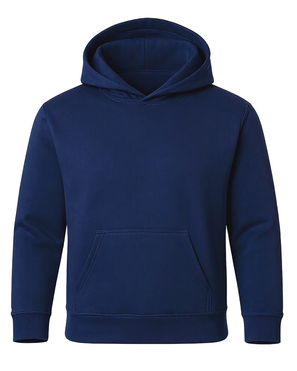 Unisex Core Fleece Hoodie in Navy – front