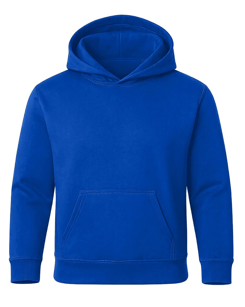 Unisex Core Fleece Hoodie in Electric Royal – front