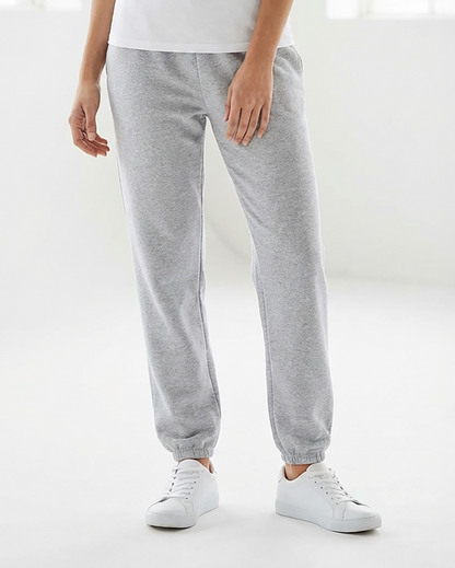 Unisex Core Fleece Pant in Ash Heather – model front 2