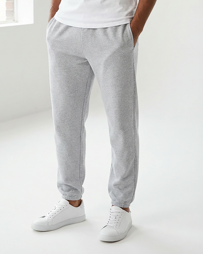 Unisex Core Fleece Pant in Ash Heather – model front
