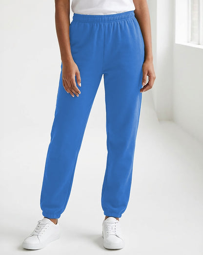 Unisex Core Fleece Pant in Collegiate Blue – model front