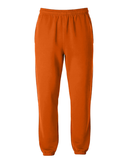 Unisex Core Fleece Pant in Orange – front