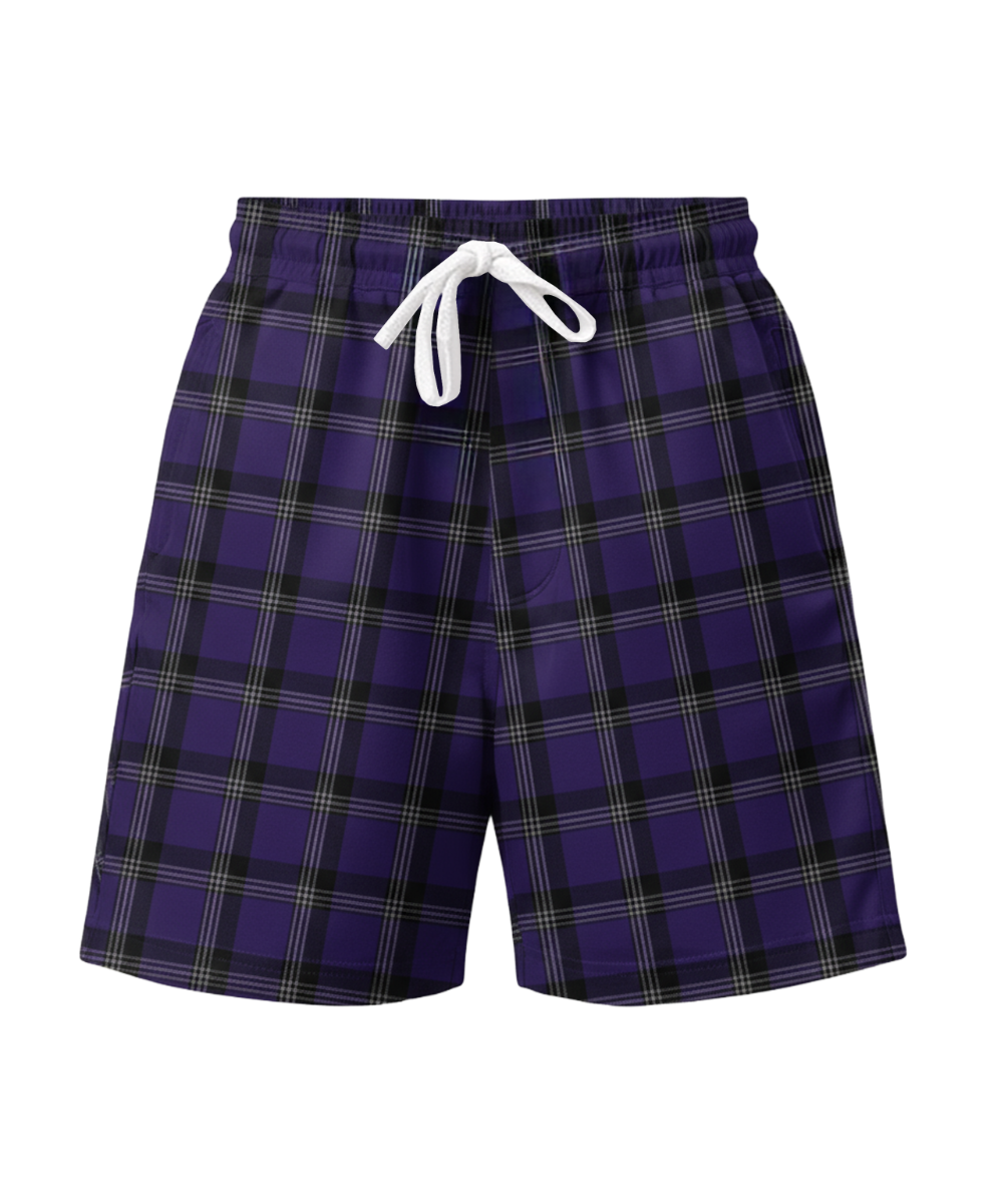 Boxercraft BU6703 Oversized Flannel Shorts - Purple McIntosh Plaid - Lifestyle | Purple McIntosh Plaid