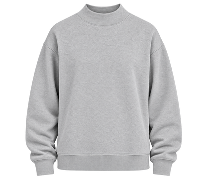 Women's Core Fleece Mock Neck in Oxford Heather – front