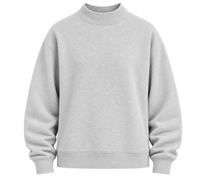Women's Core Fleece Mock Neck in Ash Heather – front